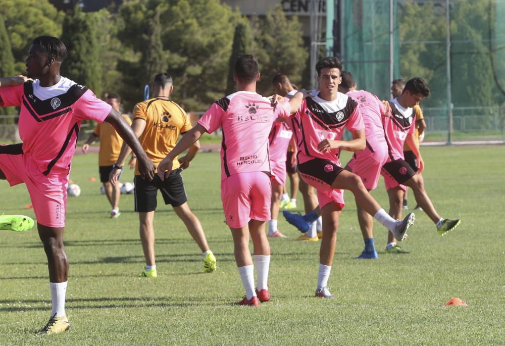 Primer entrenamiento de Lluís Planagumà