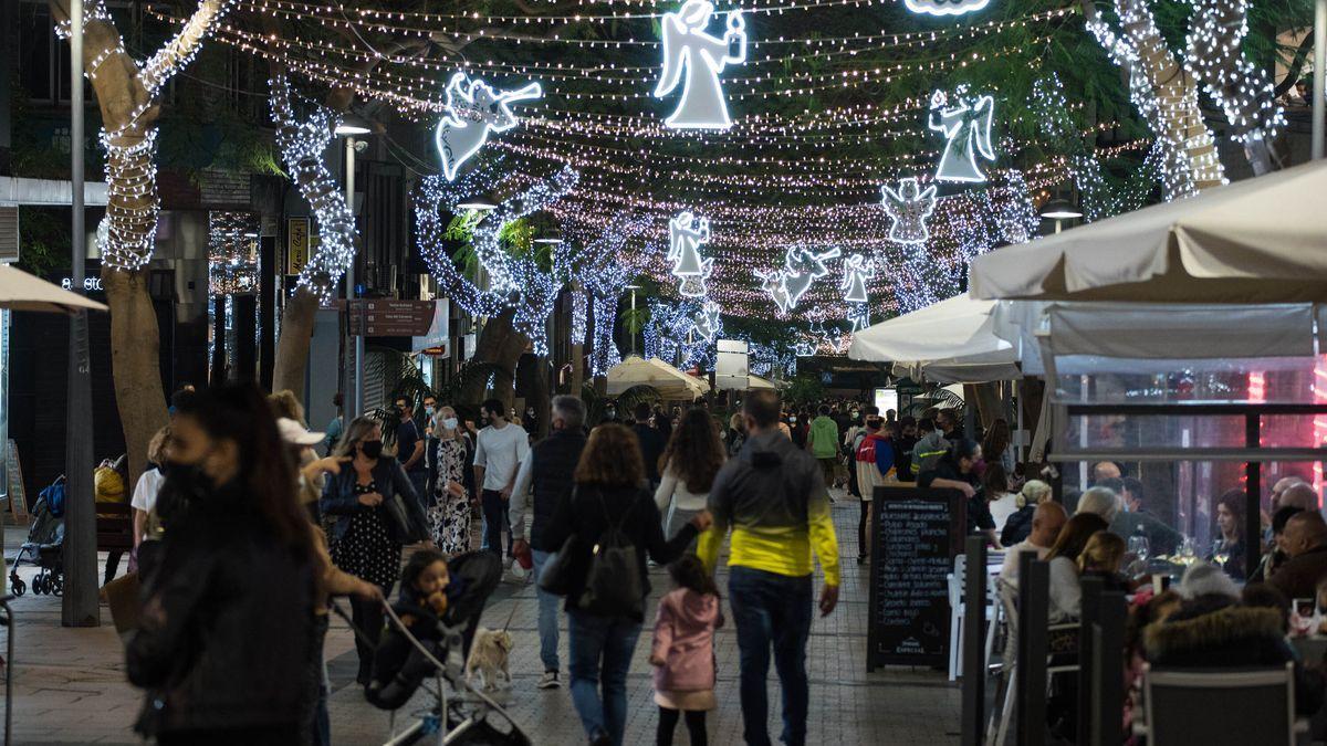 Alumbrado navideño en Santa Cruz de Tenerife