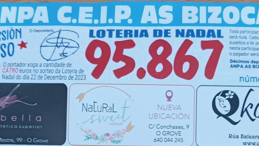 Anulan varias participaciones de lotería del IES As Bizocas tras desaparecer un talonario