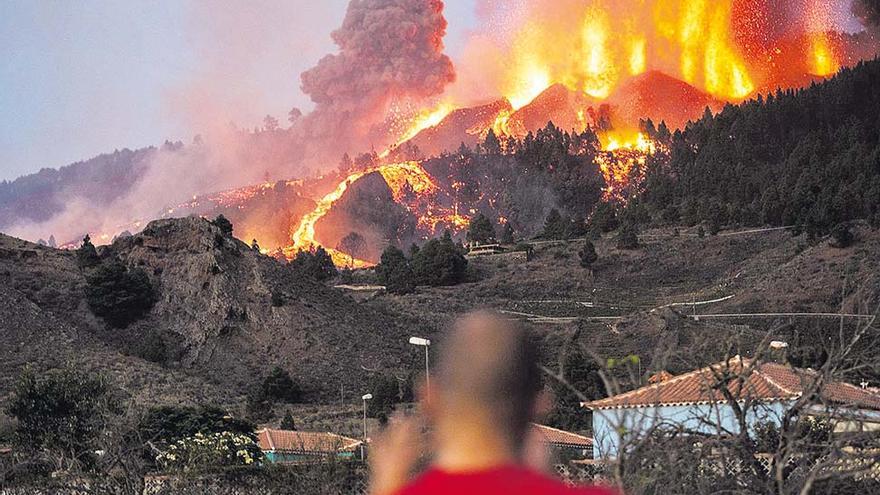 Erupción del volcán en La Palma.