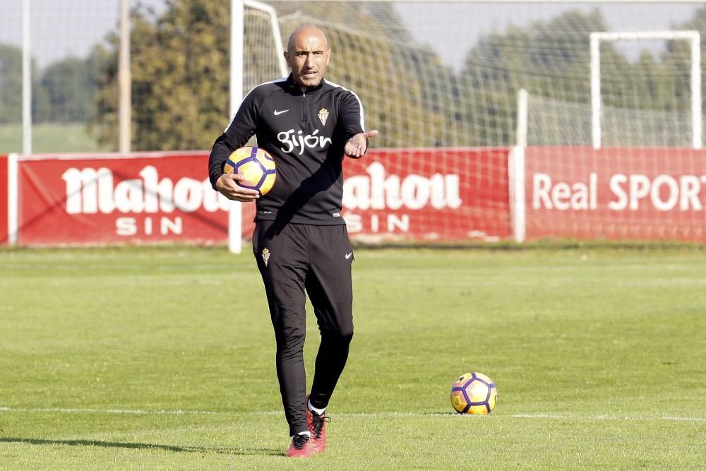 Entrenamiento del Sporting de Gijón