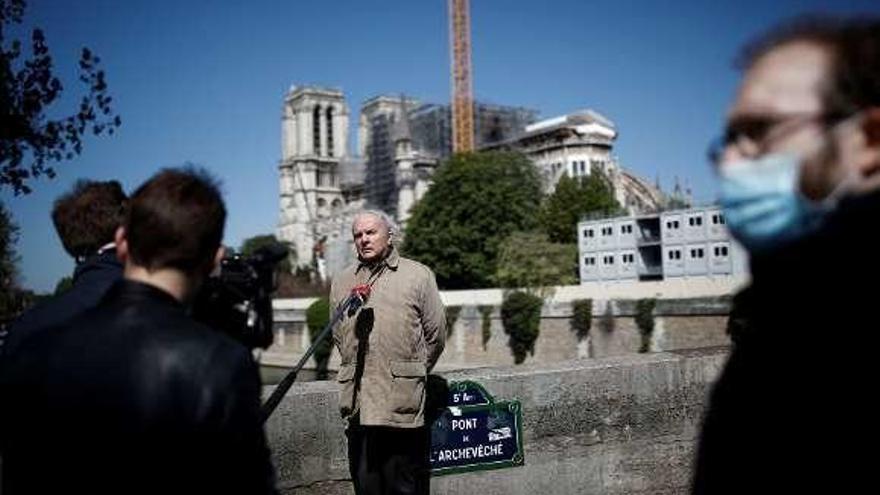 Notre Dame luce así al cumpliorse un año del incendio. // Reuters