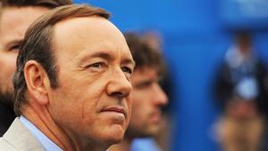 Kevin Spacey durante un partido del torneo Aegon de tenis en Londres en el 2013.