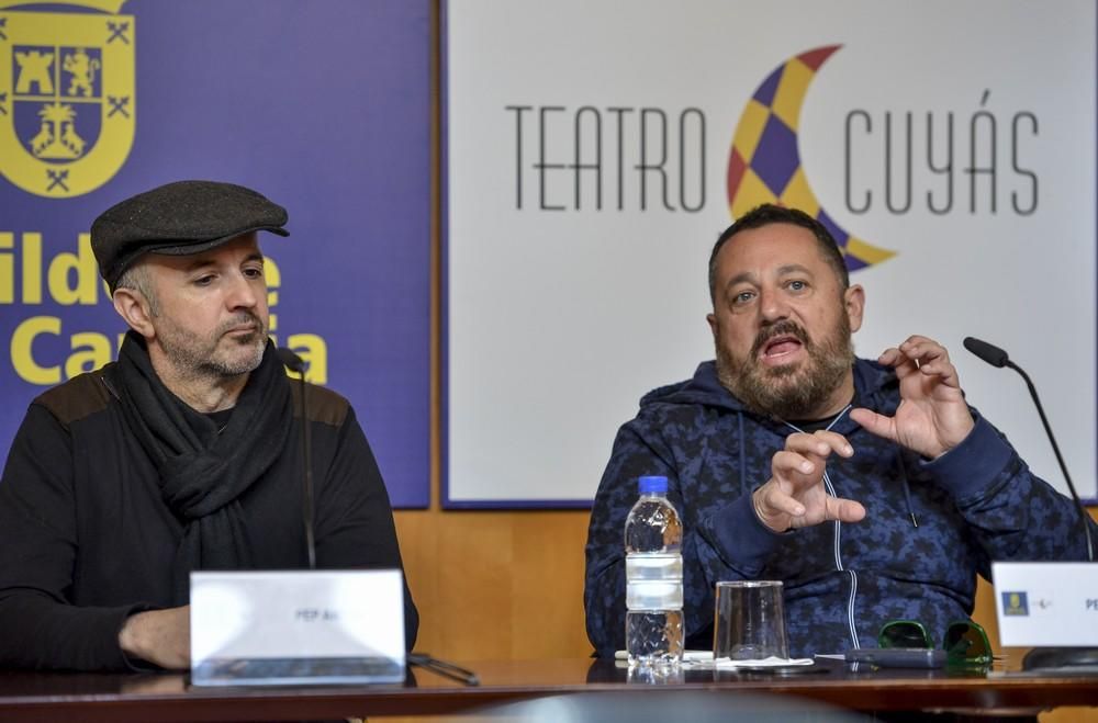 El actor Pepón Nieto presenta la obra 'La ciudad de las mentiras' que se representará en el Cuyás