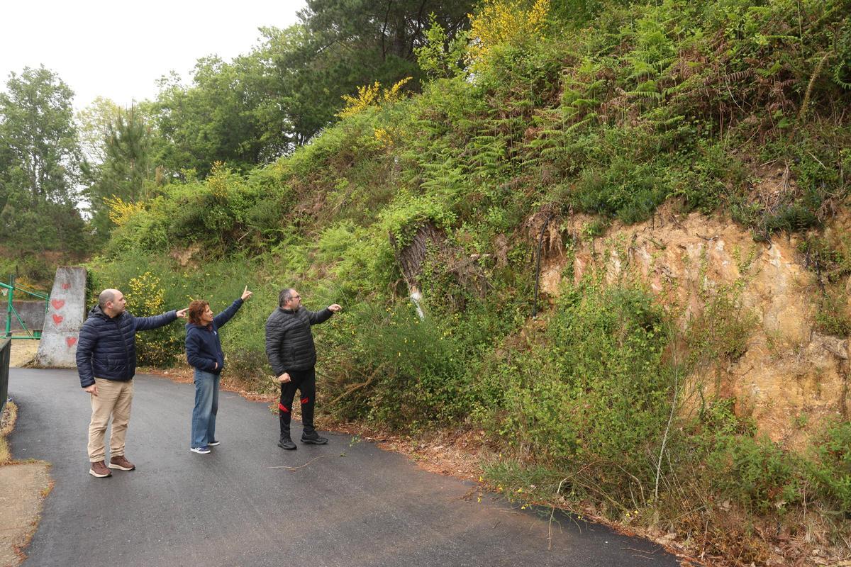Desmonte sin protección alguna en el Castro Alobre.