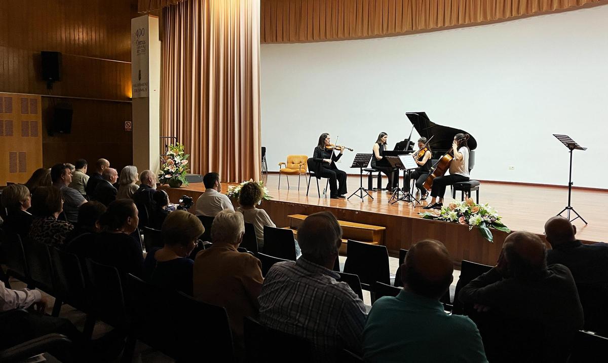 Presentación de la fundación el sábado en Daimús donde actuó el cuarteto de cámara Ascot.