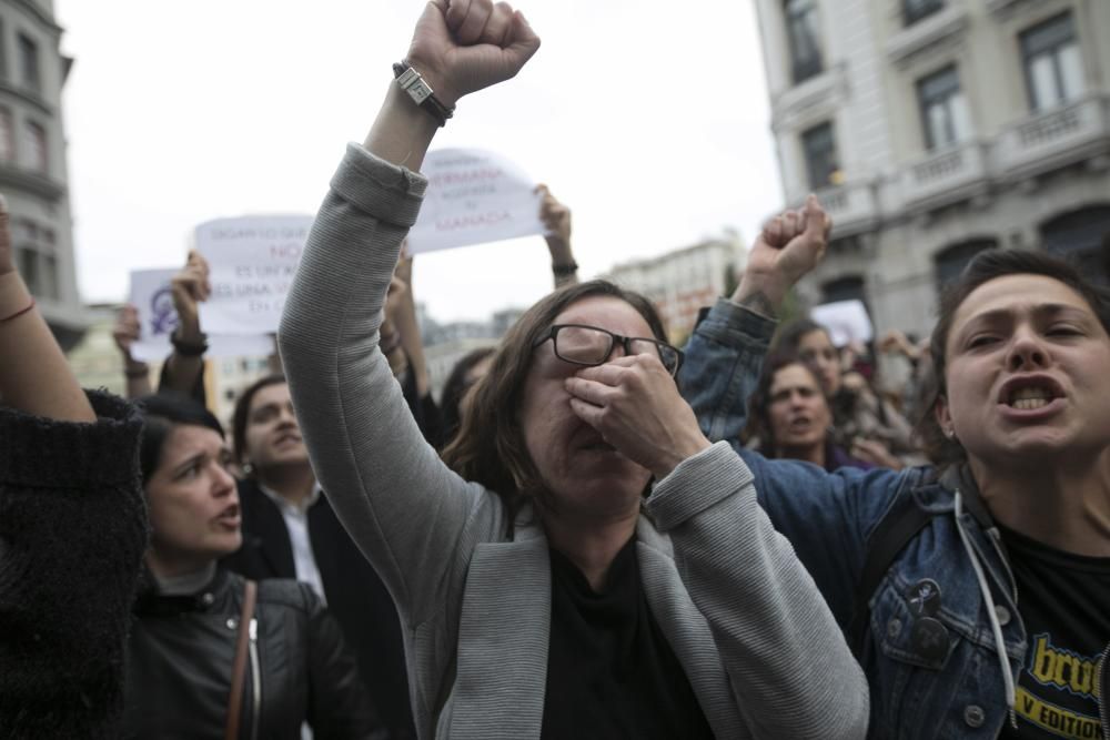 Concentración contra la sentencia a La Manada en Oviedo