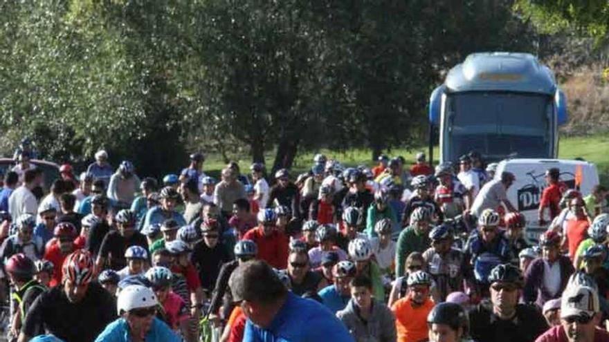 Participantes en el Día de la Bicicleta del pasado año.