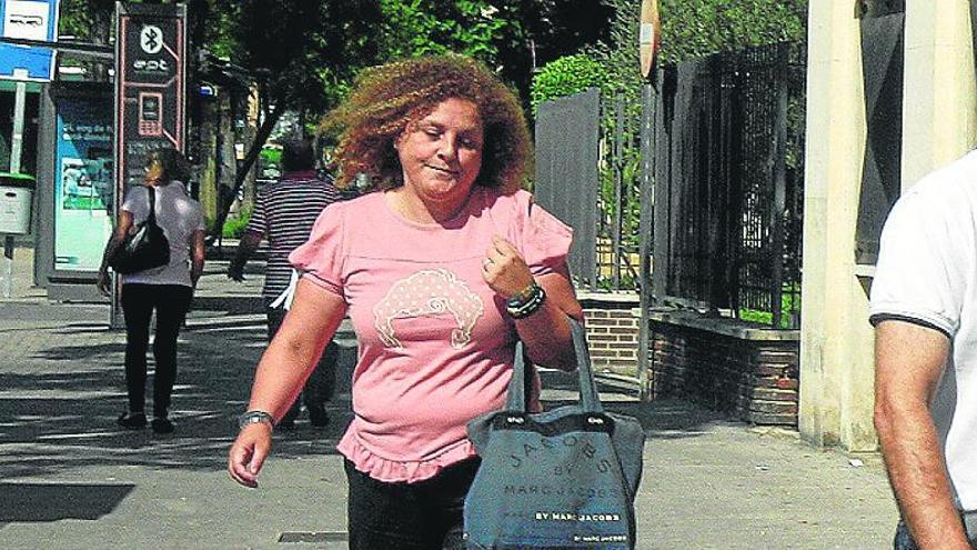 María Antonieta Fernández, durante una declaración.