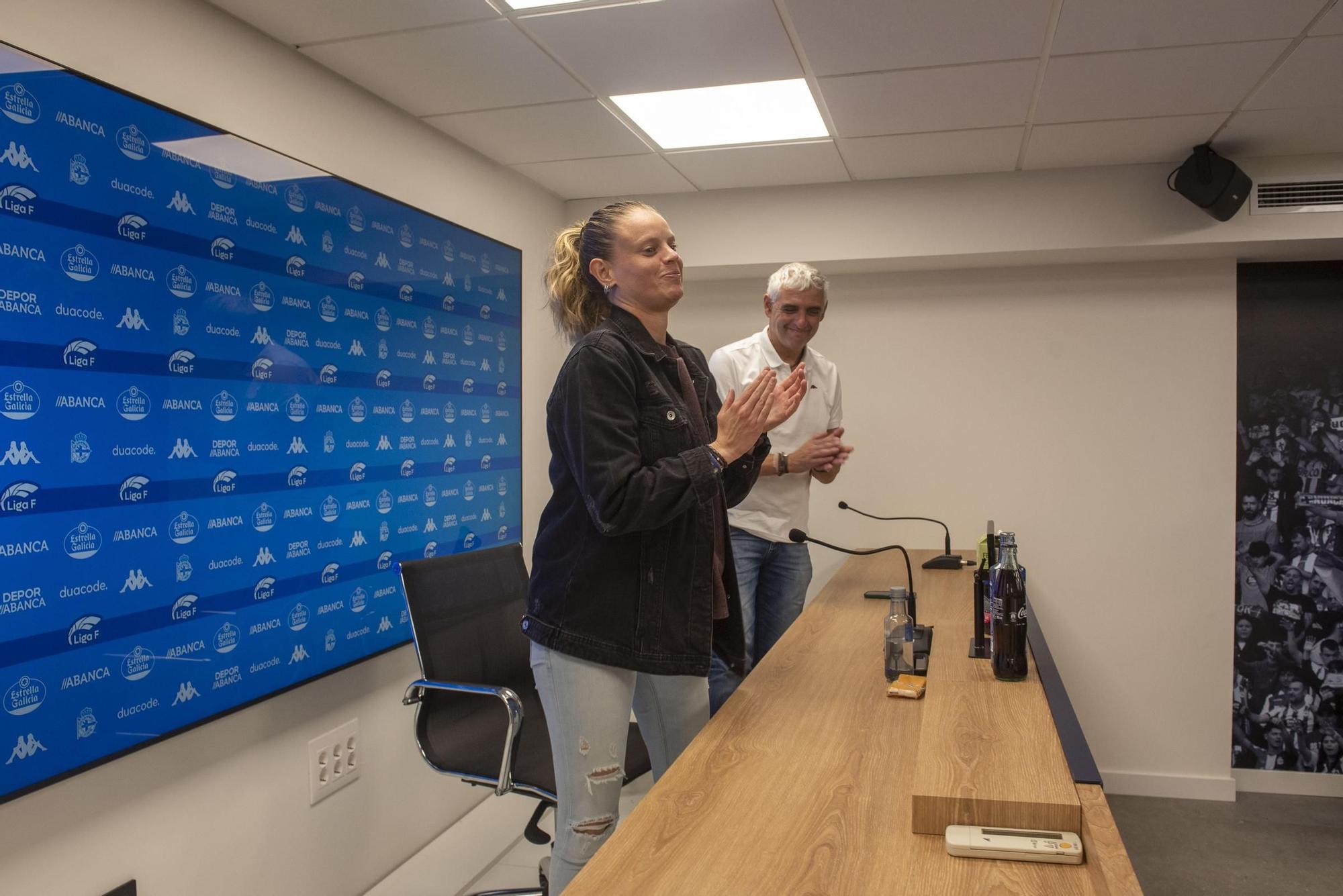 Despedida de Irene Ferreras como entrenadora del Deportivo