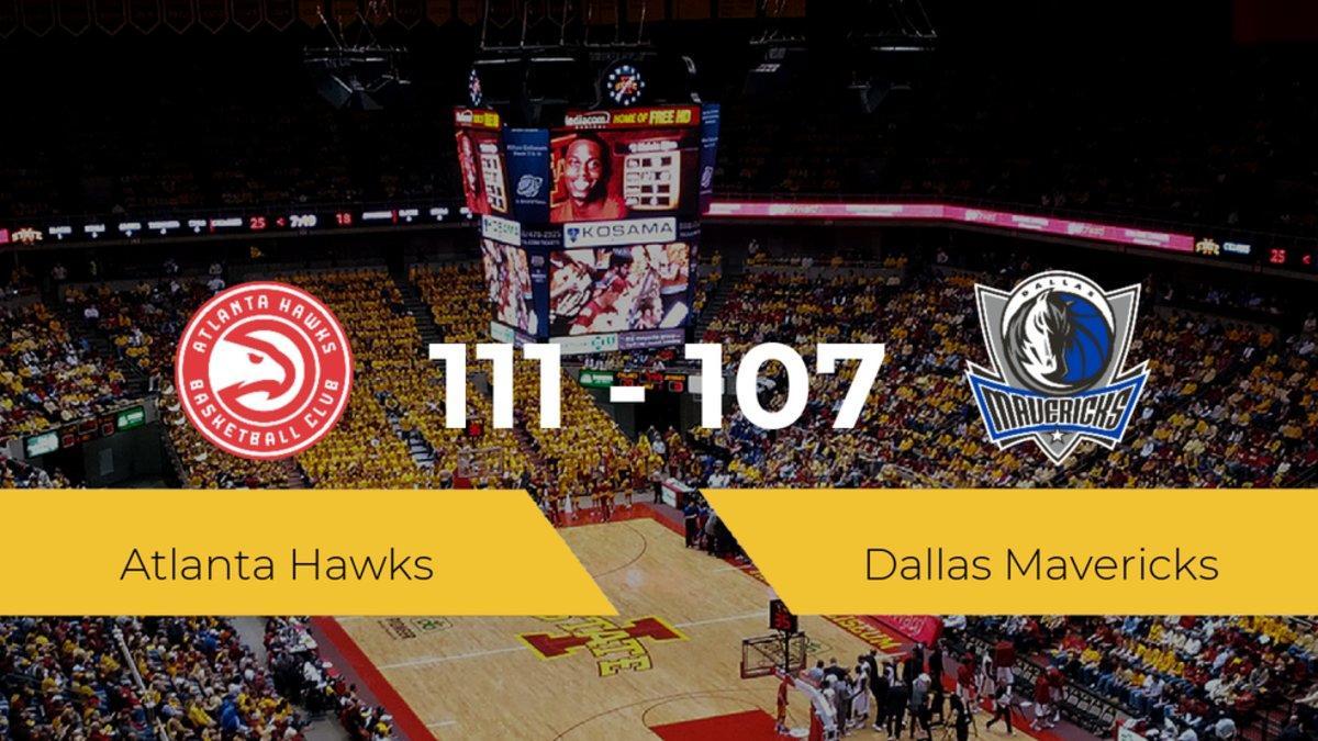 Victoria de Atlanta Hawks ante Dallas Mavericks por 111-107