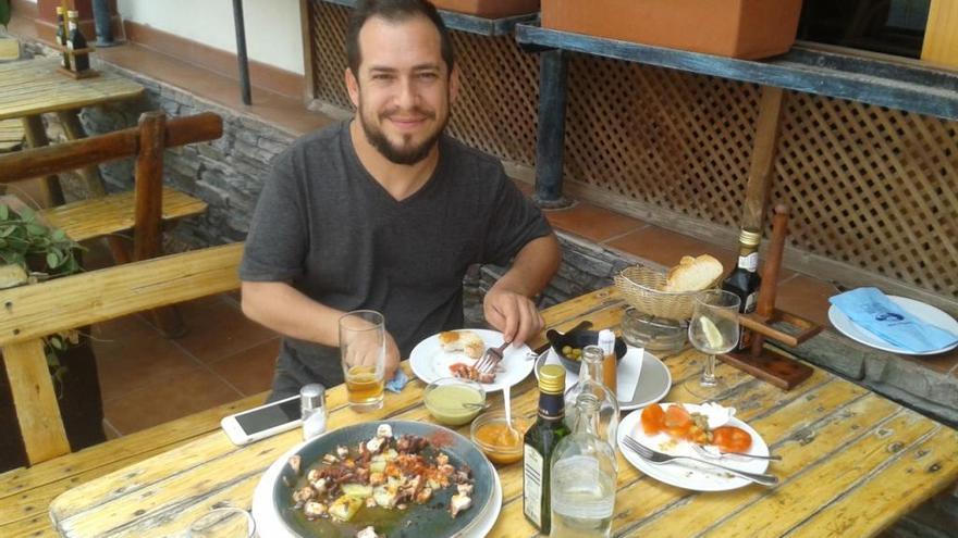 El Langui, en la cofradía de pescadores de Mogán