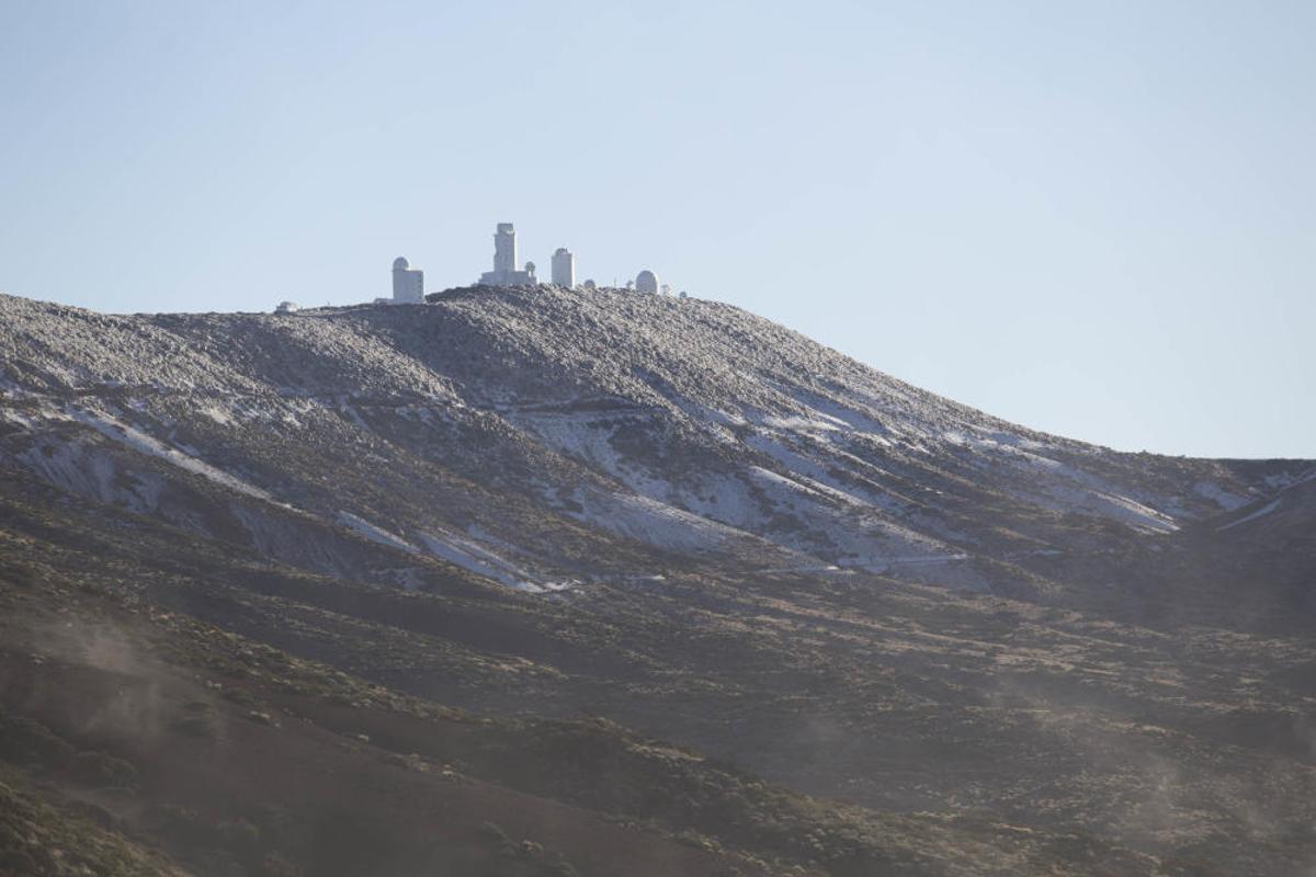 Primera nevada en el Teide