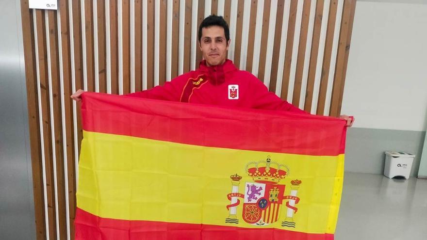 Ramón Borente, tras ganar una medalla de plata en el Europeo máster.