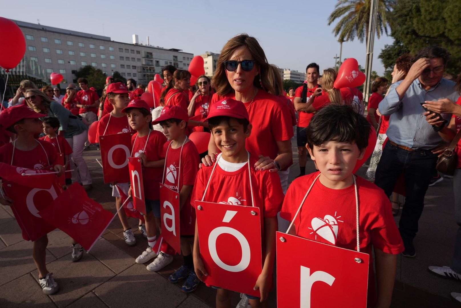 Córdoba se llena de color rojo en favor de la donación