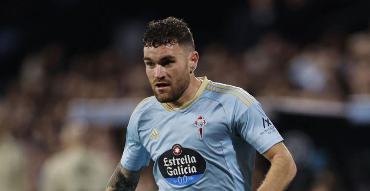 Javi Galán, con el Celta.