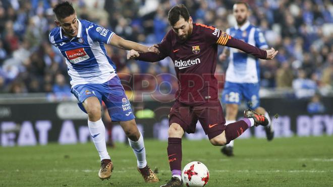 RCD Espanyol, 1 - FC Barcelona, 0 (Copa del Rey cuartos ida)