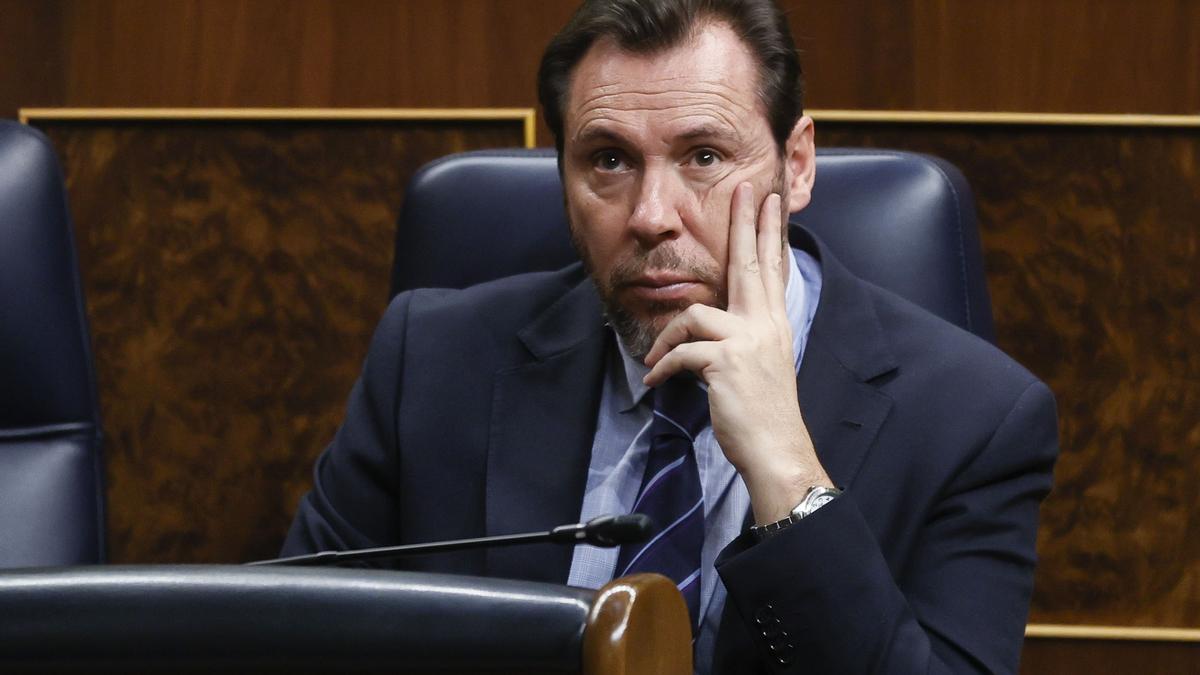 Óscar Puente en el Congreso de los Diputados.