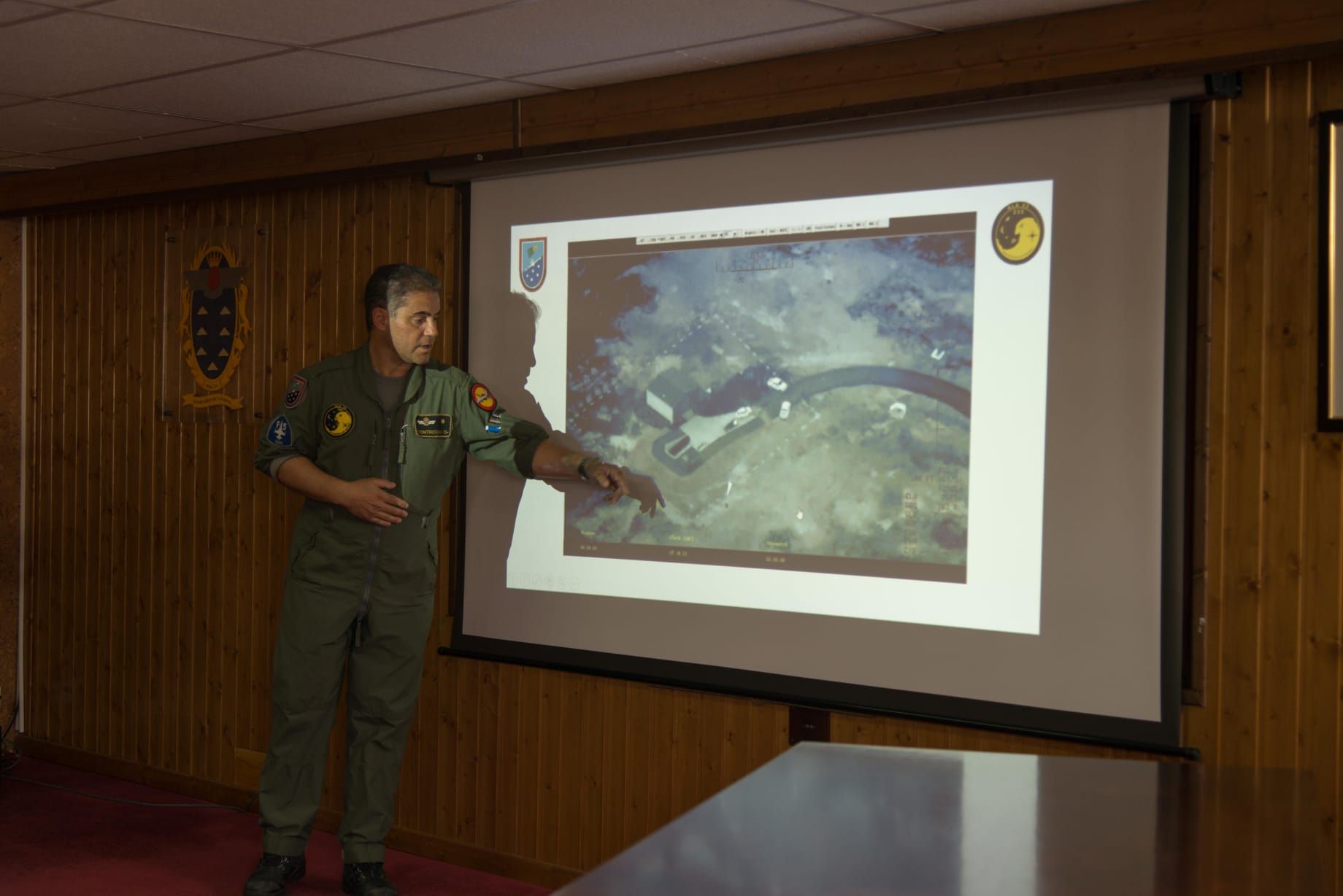 Exhibición del dron Predator en el aeropuerto César Manrique-Lanzarote