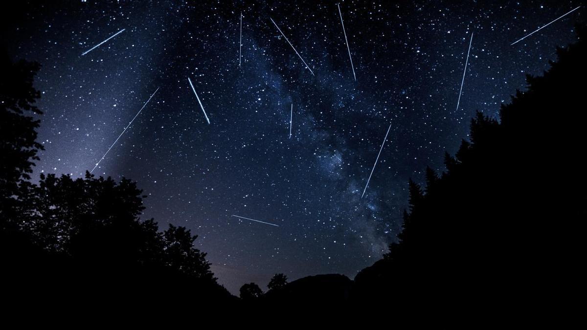 Perseidas en la noche