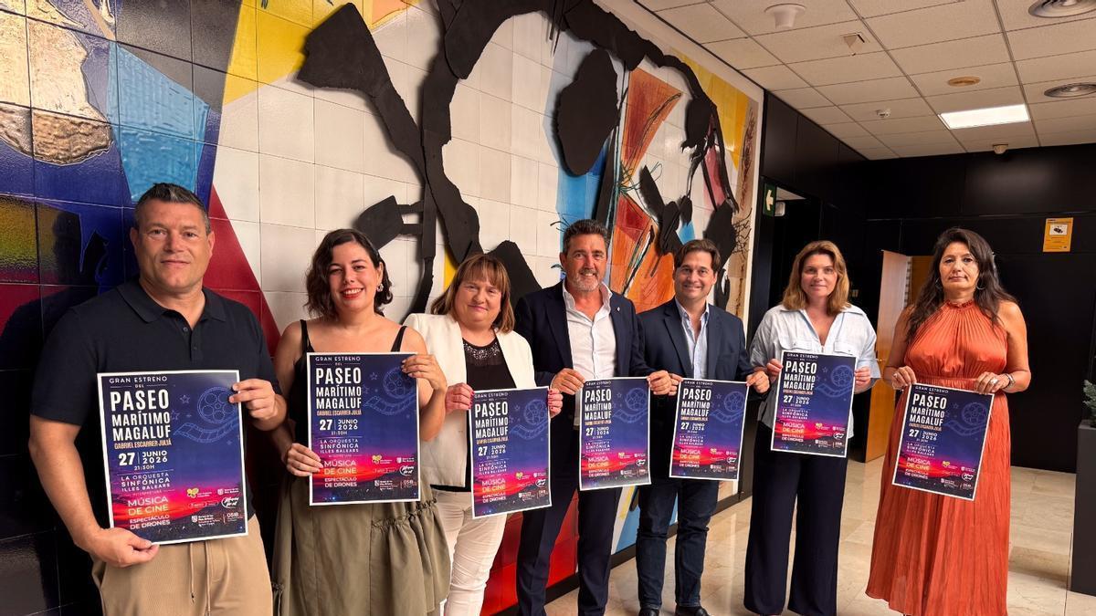 Presentación de los actos para la inauguración del paseo de Magaluf.