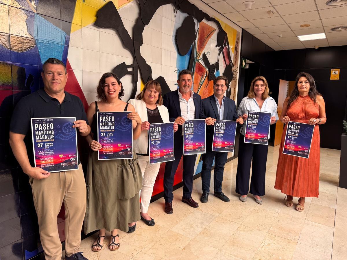 Presentación de los actos para la inauguración del paseo de Magaluf.