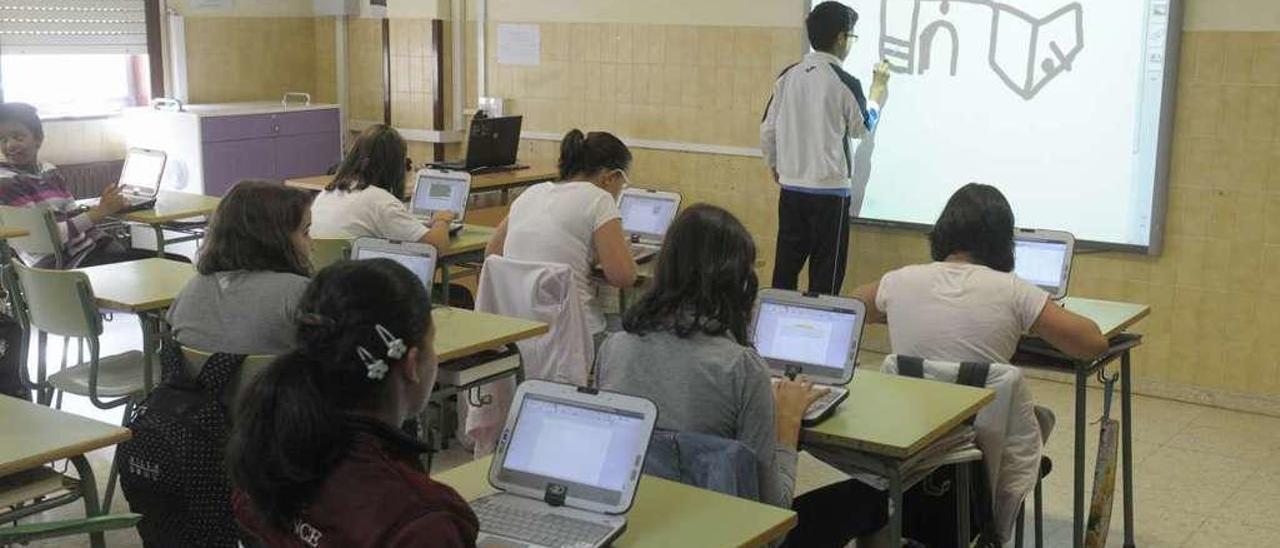 Aula con nuevas tecnologías