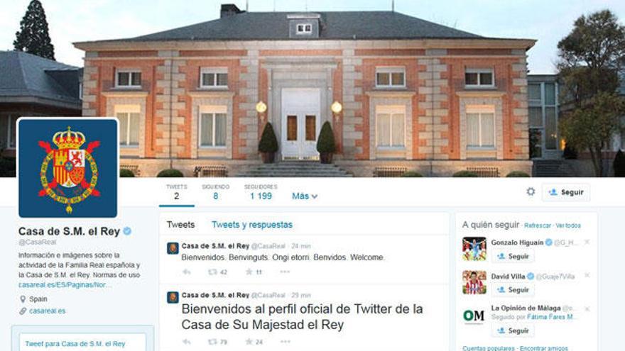 Imagen del perfil de Twitter de la Casa Real.
