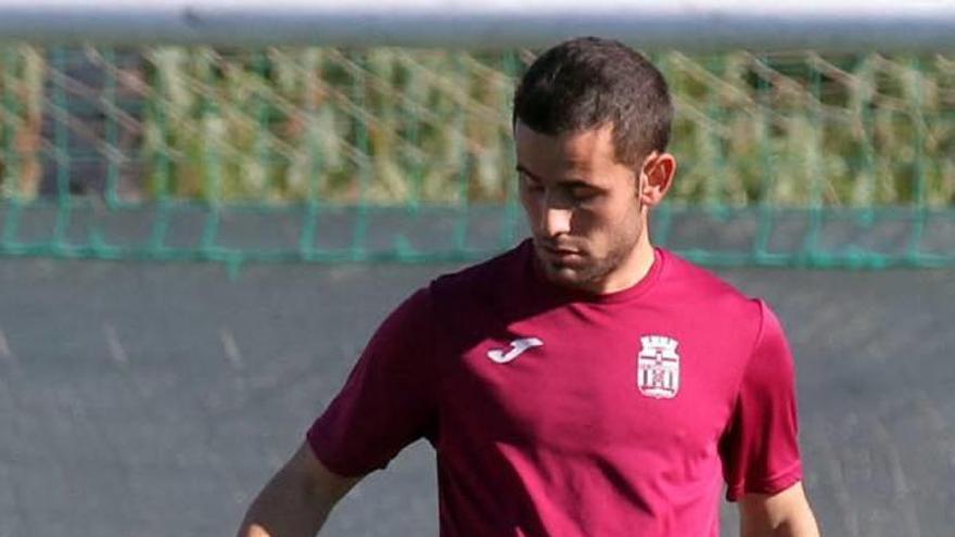 Juan Carlos Menudo, en un entrenamiento.