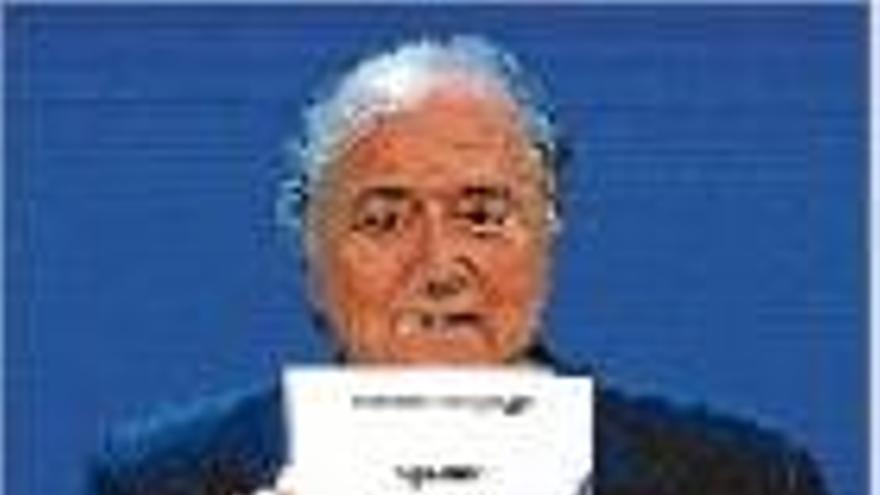 Blatter, en l&#039;anunci de Qatar 2022
