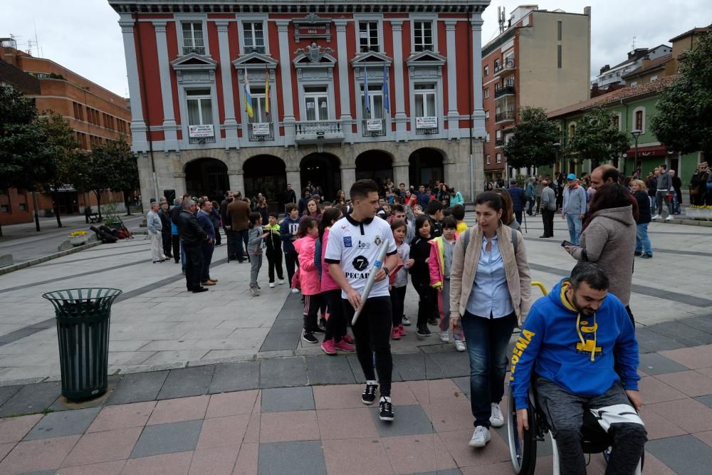 La antorcha olímpica llega a Mieres