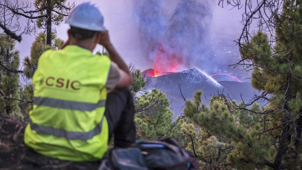 Nuevo derrumbe en el flanco norte del volcán de La Palma