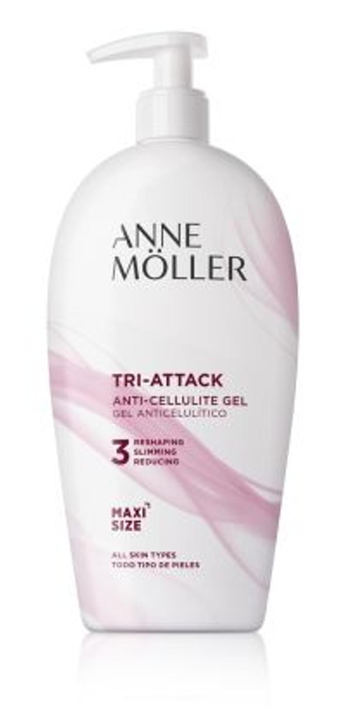 ANNE MÖLLER. Gel anticelulítico ‘Tri-Attack’ (400 ml).