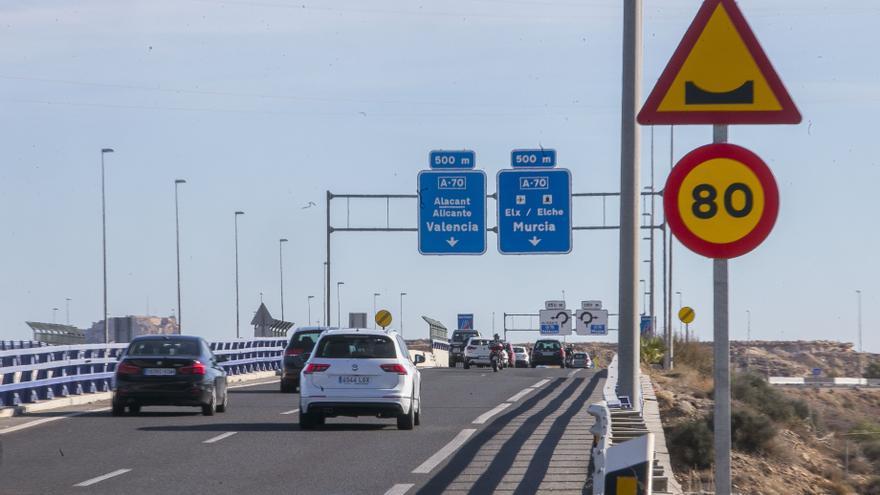 Transportes invierte 7,3 millones de euros en la mejora del firme en 26 kilómetros de la A-7 entre El Campello, Alicante y Elche