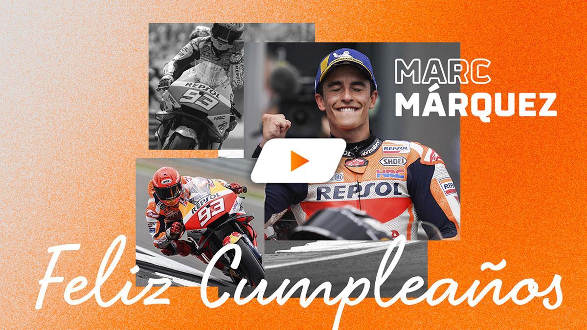 El Repsol Honda felicita a Márquez por su cumpleaños