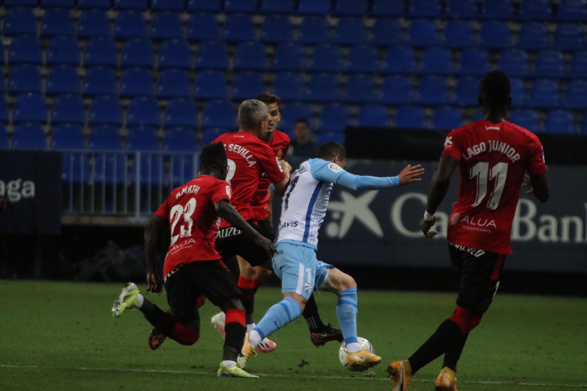 El Mallorca da por bueno el empate en Málaga