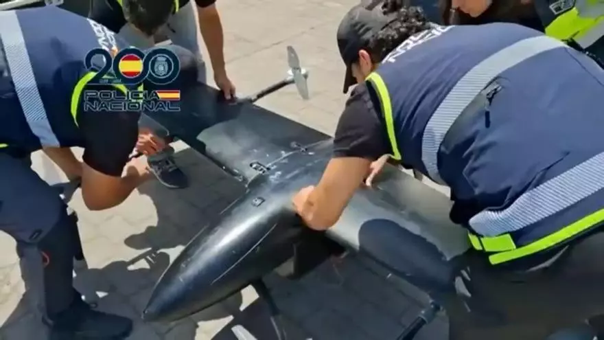 Así es el dron que unos narcotraficantes utilizaban para introducir droga en España