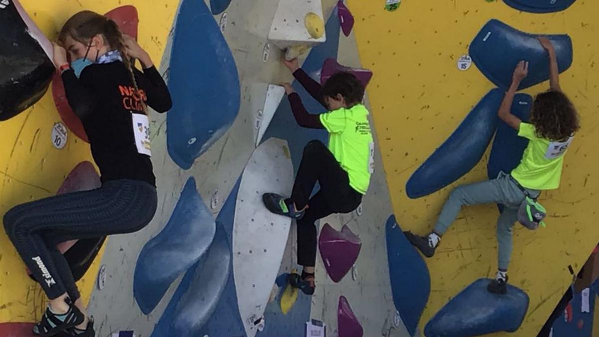 Imagen de la Liga Infantil de Escalada en Tavernes. | LEVANTE-EMV