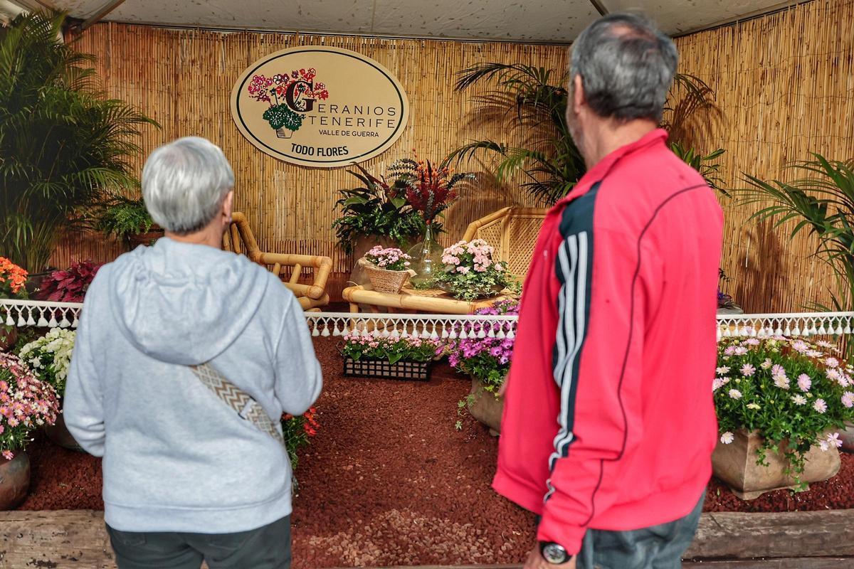 Inauguración de la exposición de flores y plantas del parque García Sanabria