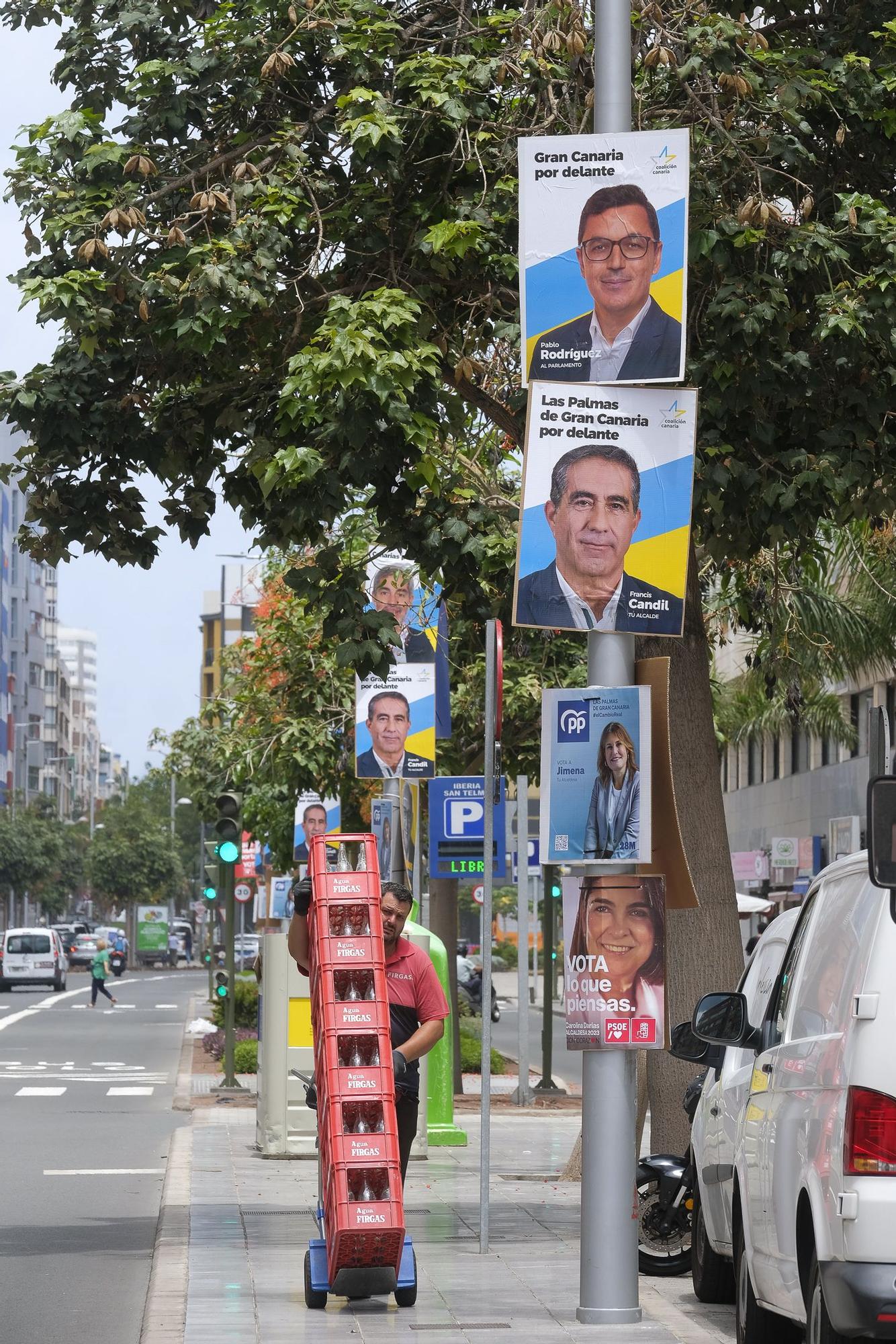Carteles electorales 2023 en Las Palmas de Gran Canaria