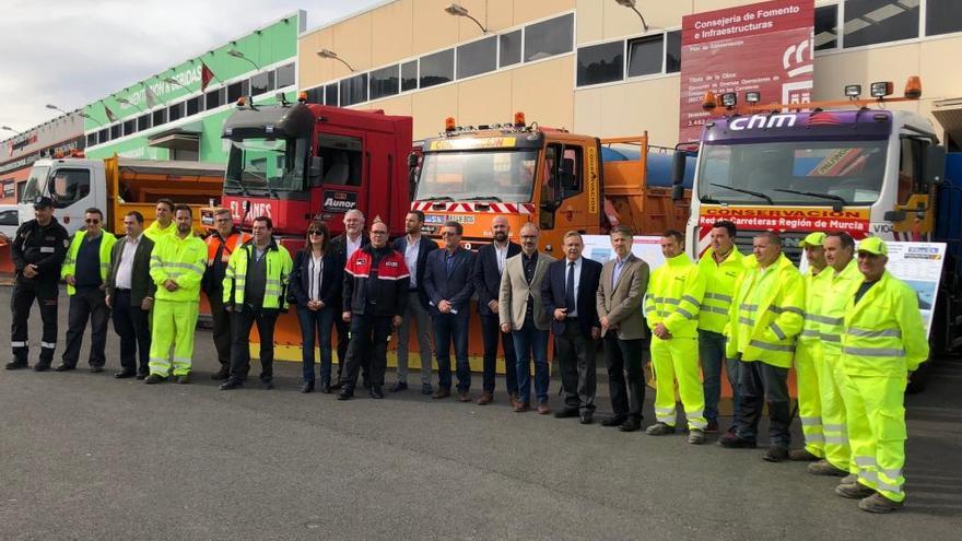 Las carreteras de la Región se preparan para la nieve