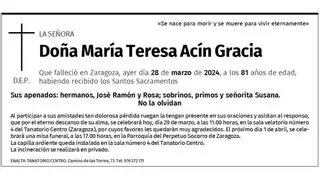 María Teresa Acín Gracia