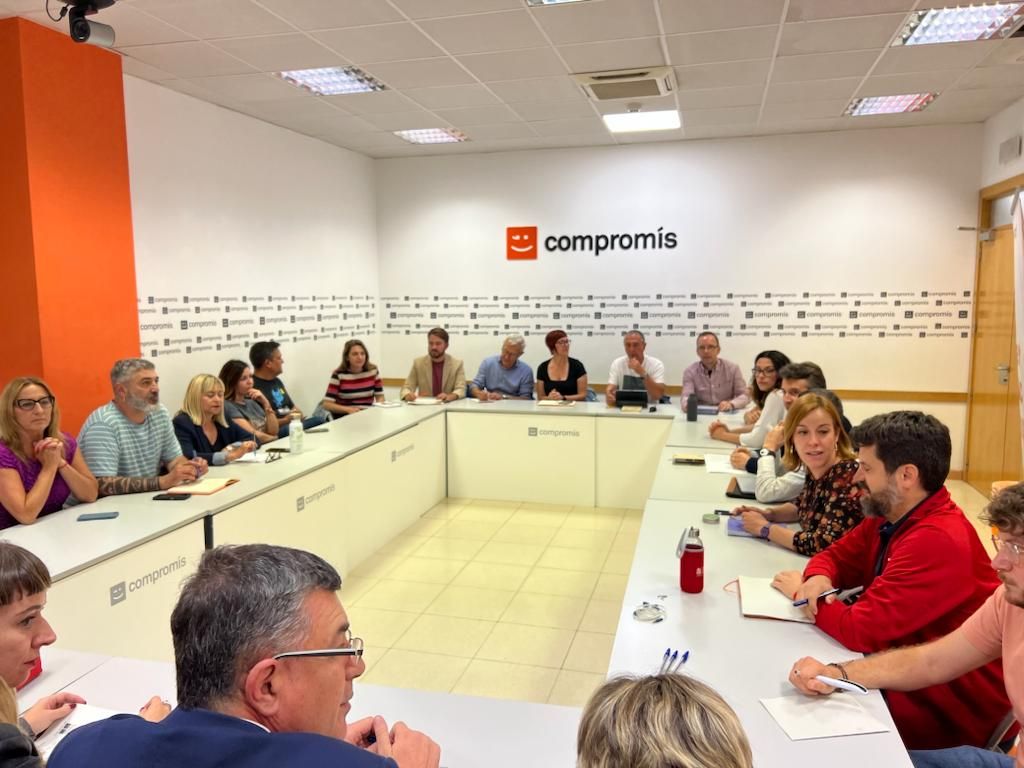 Compromís celebró ayer su Comisión Ejecutiva Nacional.