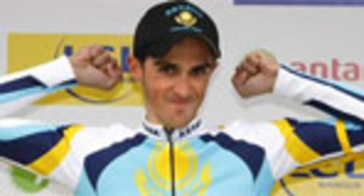 Alberto Contador s’ha imposat en la primera etapa de la carrera París-Niça. Alberto Contador s’ha imposat en la primera etapa de la carrera París-Niça.