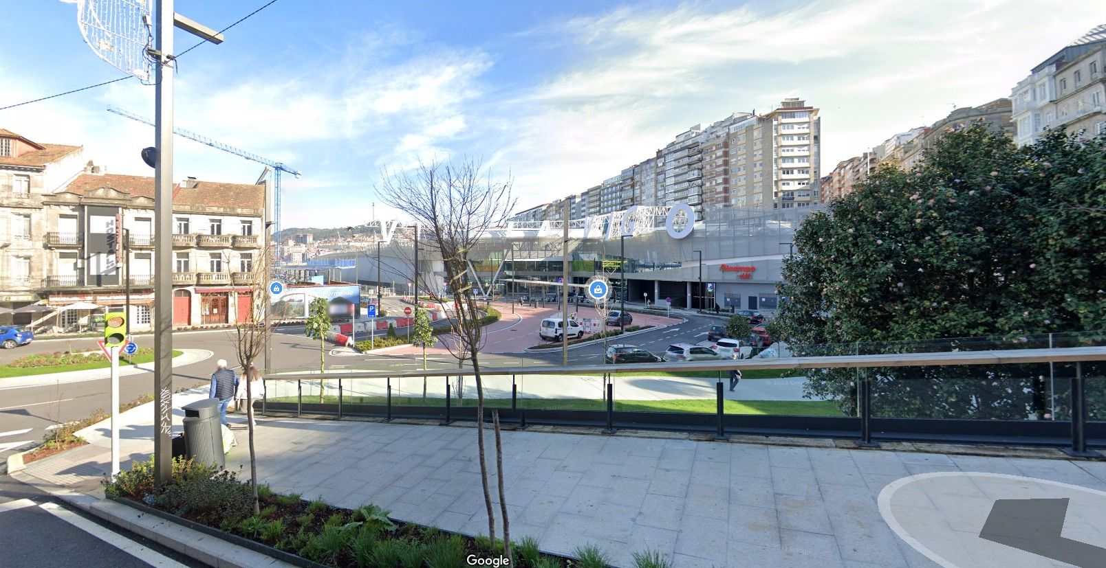 Vista del entorno de la estación de Vialia en 2021.