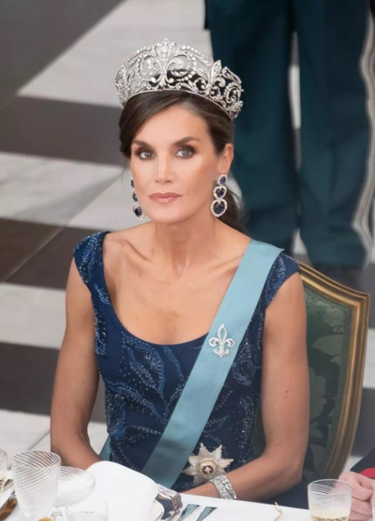 La tiara de Flor de Lis de la reina Letizia, en una imagen sin datar.