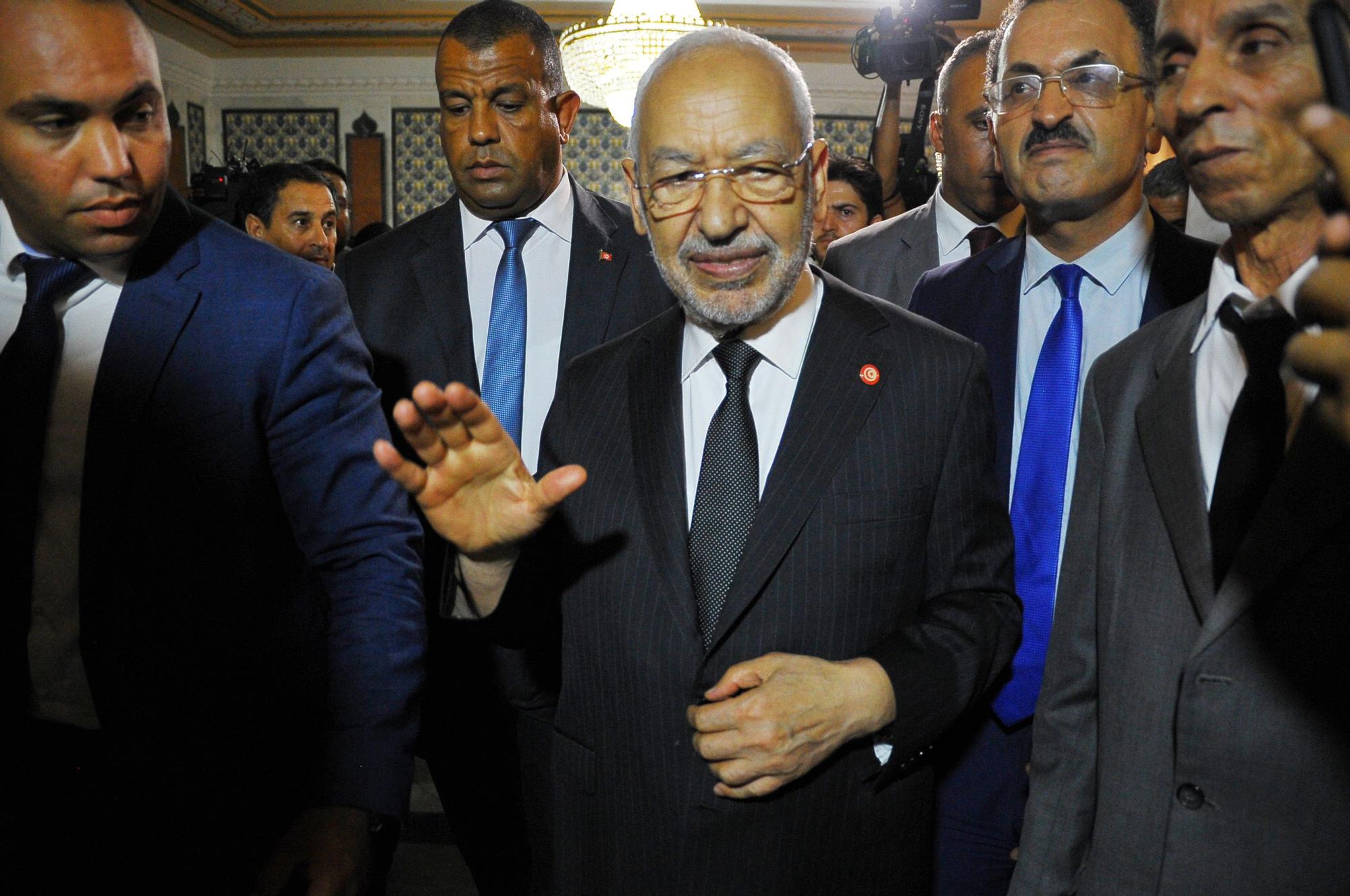 Rached Ghannouchi, lider del principal partido islamista de Túnez, Ennahda