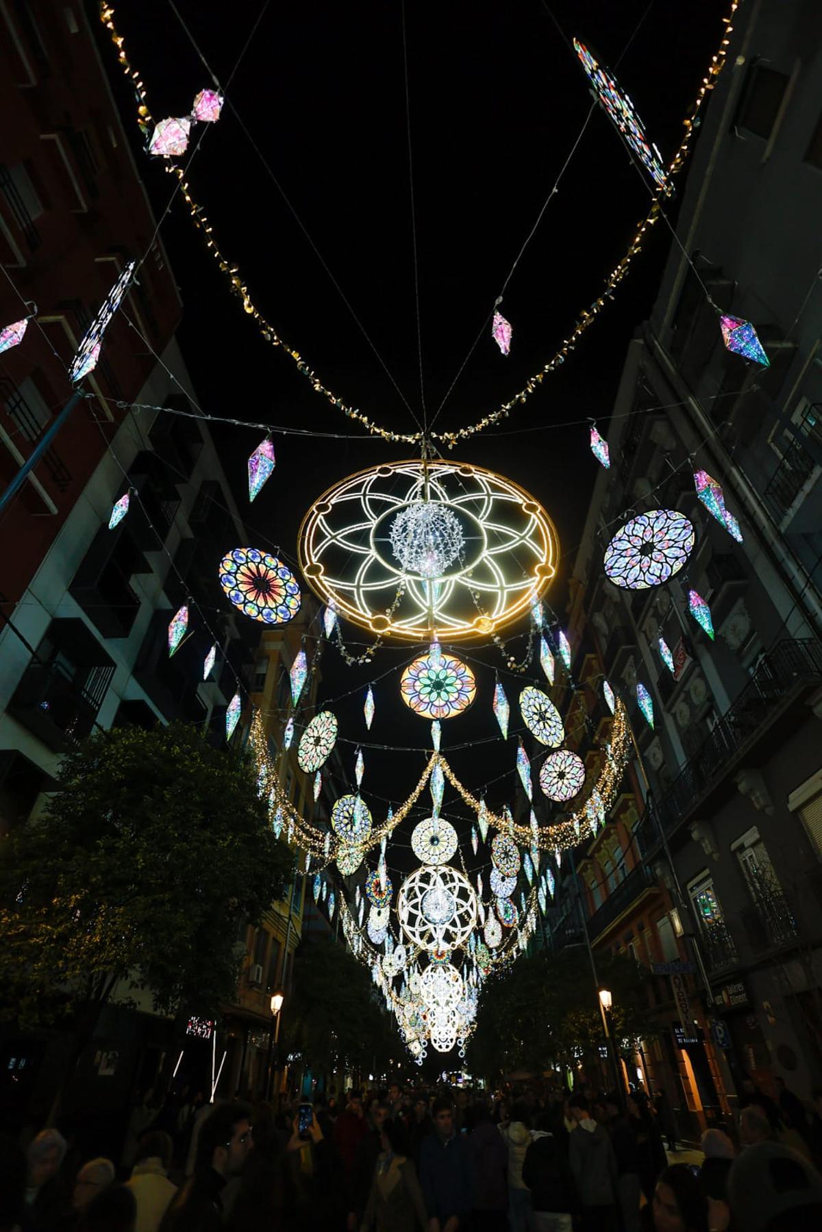 Inauguración de las luces de Sueca-Literato Azorín