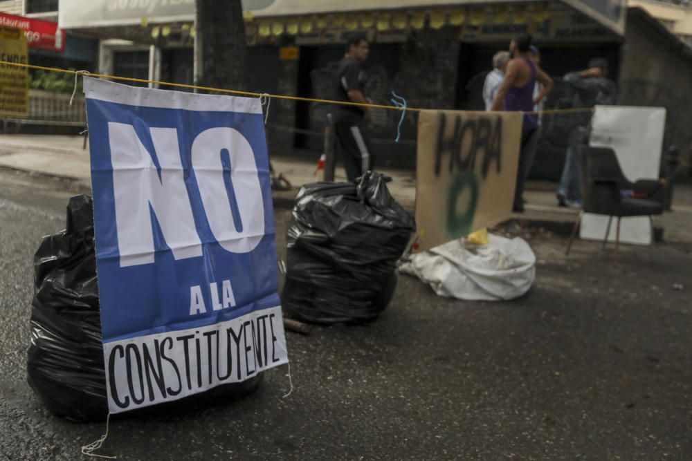 Jornada de protestas en Caracas