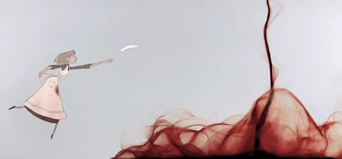 Un fotograma del cortometraje "One-way circle"